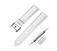 LUGEMA Cinturino For Orologio Morbido Traspirante Arcobaleno Da 12 Mm, 14 Mm, 16 Mm, 18 Mm, 20 Mm, 22 Mm, Set Di Attrezzi For Uomo E Donna.(WHITE,22mm)