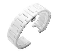 LUGEMA Cinturino In Ceramica Bianco Nero For Orologio Con Tacca, Bracciale Da Uomo E Da Donna, 20 * 11 Mm, 18 * 10 Mm, 16 * 8 Mm(WHITE,20.11mm)