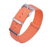 LUGEMA Cinturino In Nylon Da 18 Mm, 20, 22, For Cintura Di Sicurezza, Sportivo Ricambio Resistente For Uomo E Donna(Orange,22mm)