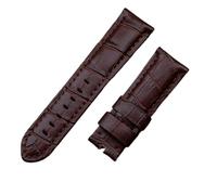 LUGEMA Cinturino In Pelle Di Bambù Di Vitello Italia 22mm 24mm 26mm Compatibile Con Cinturino Cinturino Panerai Con Fibbia PAM441/111/386 Accessori (Color : Brown Brown Line, Size : 22MM PAM_WITHOUT