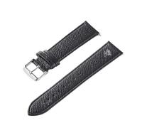 LUGEMA Cinturino in pelle di vitello blu royal verde rosa bianco 18 mm 20 mm 22 mm 24 mm Accessori for cinturini(Black silver buckle,16mm)