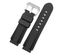 LUGEMA Cinturino In Silicone 24 * 16mm Colorato In Gomma Di Ricambio Compatibile Con Timex T2N739 T2N721 720(Black)