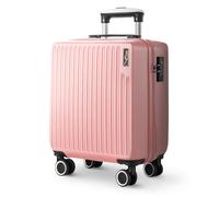 LUGG Vacay - Valigia in ABS con serratura a rientranza TSA, maniglia in alluminio, ruote girevoli a 360°, materiale resistente all'acqua e durevole, compatibile con le compagnie aeree, Argilla