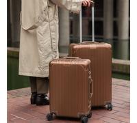LUGGAGE ALUMINIUM - Valigia Rigida In Alluminio Con Lucchetto TSA E Ruote Multidirezionali Set: S E M