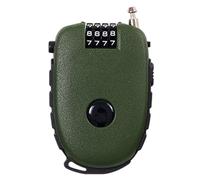 Luggage Cable Lock, 9.5x6.5x2.2cm ABS Steel Wire Rope Portable 4-Digit Combination Retractable Lock for Helmets, Backpacks, Bicycles, Lockers, Suitcases