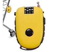 Luggage Cable Lock - Retractable Wire Lock, 4-Digit Combination Security | Suitcase Gym Locker, Camera and Kayak Protection for luggage, backpacks, helmets, school, and travel use