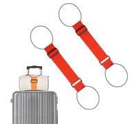 Luggage Connector Straps, Multi Use Strong Adjustable Luggage Connector Straps for Stacking & Easy Handling (Red,2pcs)