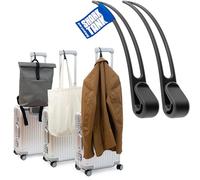 Luggage Hook Gancio per valigia per giacca e borsa (2 pezzi) - Gli utili gadget da viaggio per aeroplano possono contenere articoli da viaggio fino a 10 kg, regalo da viaggio per amanti dei viaggi e