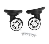 Luggage Suitcase Wheel, Luggage Wheels Replacement Travel Suitcase Caster Wheels 360 Swivel, Trunk Luggage Wheel Spare Part Replacement Left and Right Wheels