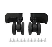 Luggage Suitcase Wheels, 1 Pair Black Luggage Suitcase Caster, Universal Wheel,Repair Parts Wheel,Replacement Luggage Travel kit Luggage Wheels, Luggage Suitcase Wheels, 1 Pair Black Luggage S