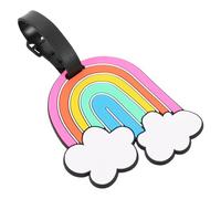 Luggage Tag Arcobaleno in Pvc, Etichetta Identificativa per Valigia | Viaggi e Trasferte, e Antipolvere, Stile Carino e Unico, Facile da Riconoscere