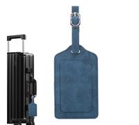 Luggage Tags - Etichette per bagagli - Funny Anti-Loss Travel Tags For Suitcases With Humanized Hole Design - PU Leather Portable ID Labels For Flight, Cruise, Business Trips, Daily Travel Use