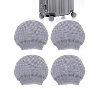 Luggage Wheel Covers, 4 Pack Carry On Protector Set, Suitcase Wheel Covers, Luggage Protectors, Silicone with Anti Slip Fit, Noise Reduction and Scratch Protection for Suitcase Travel Indoor Use