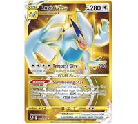 Lugia VSTAR 211/195 - Carta Pokemon segreta rara (SWSH Silver Tempest) + 1 caricatore dall'alto TitanCards