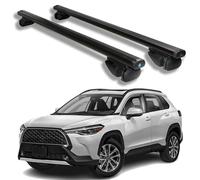LUGIWN Barre Portatutto per Toyota Corolla Cross 2022 2023 2024 2025, Barre Portapacchi per Auto, Portapacchi da Tetto per Viaggi, Vacanze, Uso Quotidiano,Black