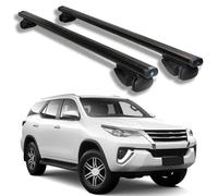 LUGIWN Barre Portatutto per Toyota Fortuner 2015 2016 2017 2018 2019 2020-2023, Barre Portapacchi per Auto, Portapacchi da Tetto per Viaggi, Vacanze, Uso Quotidiano,Black