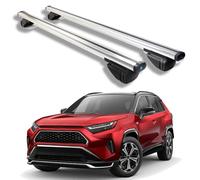 LUGIWN Barre Portatutto per Toyota RAV4 2019 2020 2021 2022 2023 2024 2025, Barre Portapacchi per Auto, Portapacchi da Tetto per Viaggi, Vacanze, Uso Quotidiano,Silver