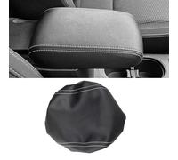 LUGIWN Copertura per Bracciolo Centrale per Subaru Forester 2013 2014 2015 2016 2017 2018, Copri Bracciolo Auto, Protezione Console Centrale AntiGraffio,White Stitching