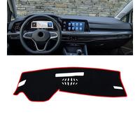 LUGIWN Copri Cruscotto Auto per Volkswagen VW Golf 8 MK8 2020 2021 2022 2023, Protezione per Console, Auto Interno Parasole, AntiGraffio Copri cruscotto Interno, Red Side LHD