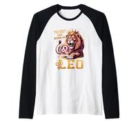 Luglio Agosto Compleanno Leone Il Meglio Nato Come Leone Zodiaco Maglia con Maniche Raglan