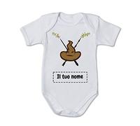 Luglio Body Neonato Neonata Bimbo Bimba 0 18 Mesi Simpatico Divertente Cotone Idea Regalo Nascita Ispirato a Harry P Personalizzato con Nome Scritta Frase Stampata Manica Corta