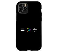 L'uguaglianza è maggiore della divisione Semplice Equazione Arcobaleno Custodia per iPhone 11 Pro