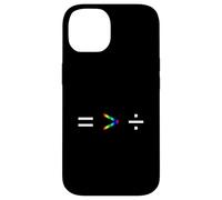 L'uguaglianza è maggiore della divisione Semplice Equazione Arcobaleno Custodia per iPhone 14
