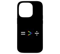 L'uguaglianza è maggiore della divisione Semplice Equazione Arcobaleno Custodia per iPhone 14 Pro
