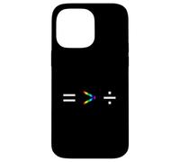 L'uguaglianza è maggiore della divisione Semplice Equazione Arcobaleno Custodia per iPhone 14 Pro Max