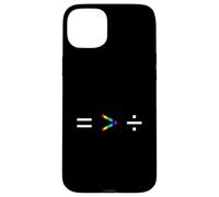 L'uguaglianza è maggiore della divisione Semplice Equazione Arcobaleno Custodia per iPhone 15 Plus