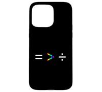 L'uguaglianza è maggiore della divisione Semplice Equazione Arcobaleno Custodia per iPhone 15 Pro Max