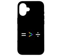 L'uguaglianza è maggiore della divisione Semplice Equazione Arcobaleno Custodia per iPhone 16