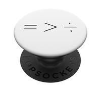 L'uguaglianza è maggiore della divisione semplice equazione PopSockets PopGrip Adesivo