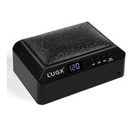 L'UGX Lampada professionale per polimerizzazione unghie per asciugatura smalto gel 72 W LED UV con cuscino bracciolo e vassoio retrattile, perfetta per manicure e pedicure in salone e a casa, nero