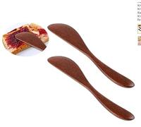 Luhaomisky 2 coltelli in legno per burro, 15,2 cm, per marmellate, gelatine, formaggi, condimenti, panini, per uso in cucina, sicuri, facili da pulire e riporre, facili da usare