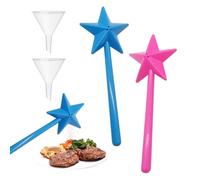 LUHOCIY 2 Pezzi Sale e Pepe Set Simpatici, Salt and Pepper Magic Wand, Saliera Bacchetta Magica, con 2 Imbuti Accessori Cucina Particolari/Regalo Cucina/Regalo Natale Casa/San Valentino Regalo