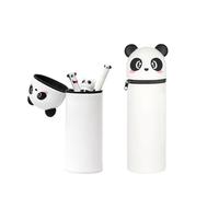 LUHOCIY Astuccio Panda, Portapenne da Tavolo, Panda Astuccio Scuola a Forma, per Riporre Tutti i Tipi di Cancelleria, Design Telescopico per Adattarsi a Diverse Quantità di Cancelleria