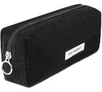 LUHOCIY Astuccio Scuola Nero, Astuccio Aesthetic, Astuccio Scuola Media, Astucci per Matite per Università/Scuola Superiore/Scuola Elementare/Ufficio, Regalo di Qualità per la Stagione Back to School