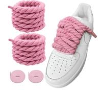 LUHOHI Lacci per scarpe in corda spessa, neri, per scarpe da ginnastica Air Force 1 AF1, grandi e grossi, Rosa 140 cm, 54''/140CM
