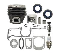 LUhvSW Parti di Ricambio Kit Guarnizione Anello pistone Cilindro Big BORE 52MM Adatto for Motosega HUS 61 268 272 272K 272XP NIKASIL Plated