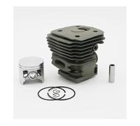LUhvSW Parti di Ricambio Set pistone Testa Cilindro 56MM e Big Bore 58MM Adatto for HUS 395 XP 395XP 503993971 Garden Gas Chainsaw Engine Motor Parts Ricambi(56MM)