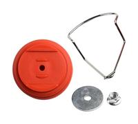 LUhvSW Pezzi di Ricambio Coltelli for Tosaerba, Garden Scenes, Accessori for Tosaerba, Parti for decespugliatore, Dado for Batteria al Litio Nera, Guarnizione Protettiva in plastica(Red)