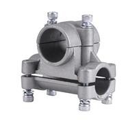 LUhvSW Pezzi di Ricambio Supporto for Maniglia del Tosaerba, Morsetto for Maniglia da 26/28 mm for Attacco Tosaerba, Supporto Manuale for decespugliatore, Argento(Handle Bracket 28MM)