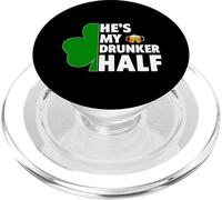Lui è il mio abbinamento di mezza coppia ubriaca per il giorno di San Patrizio PopSockets PopGrip per MagSafe