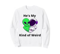 Lui è Il Mio Tipo di strana Coppia Design Nerd Love Felpa