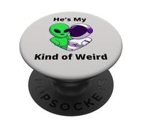 Lui è il mio tipo di strana coppia Design Nerd Love PopSockets PopGrip Adesivo