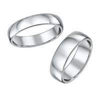 Lui e Lei Tungsteno Matrimonio Anelli 5&7mm Fascia senza Nichel Tungsteno Anello