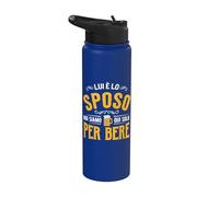 lui è lo sposo noi siamo qui solo per bere Stainless Steel Insulated Water Bottle