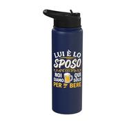 lui è lo sposo noi siamo qui solo per bere Stainless Steel Insulated Water Bottle