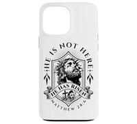Lui non è qui è risorto Gesù Cristo Dio Retro Christian Custodia per iPhone 13 Pro Max
